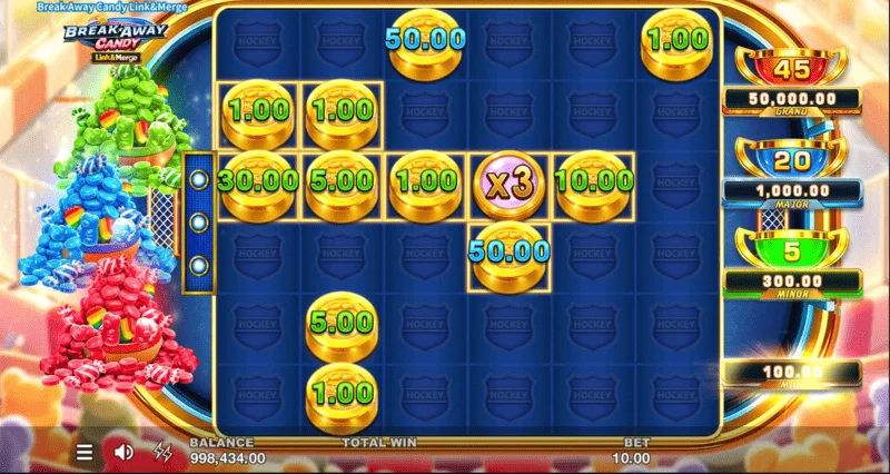 Break Away Candy мини-игра экран
